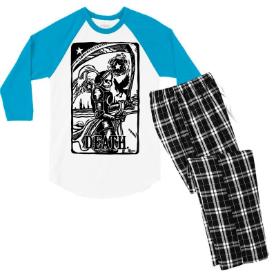 Tarot Death Card Men's 3/4 Sleeve Pajama Set Designed By Icang Waluyo