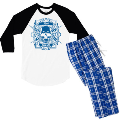 True School Men's 3/4 Sleeve Pajama Set Designed By Icang Waluyo