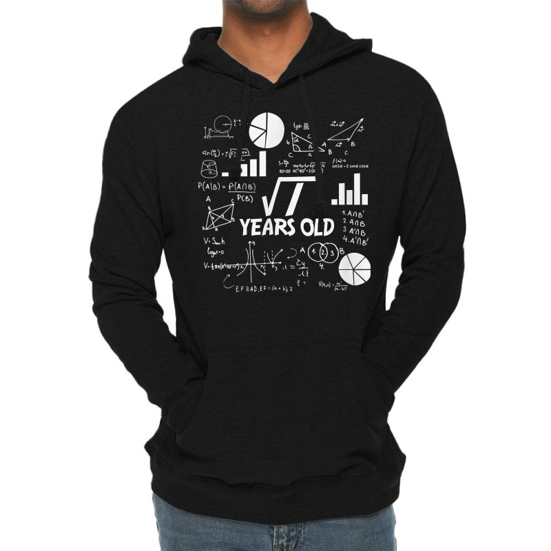 Birthday Square Root Math Problem Fun Calculation 1st Bday T Shirt Lightweight Hoodie by survisgn | Artistshot