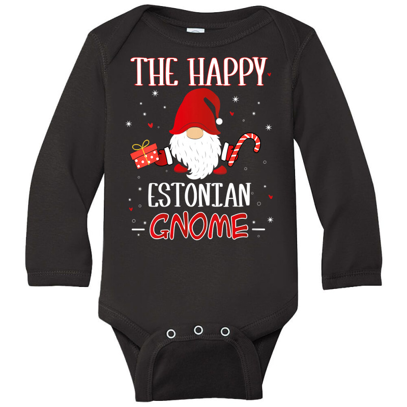 Womens Estonian Christmas Gnome Costume Matching Family V Neck T Shirt Long Sleeve Baby Bodysuit | Artistshot