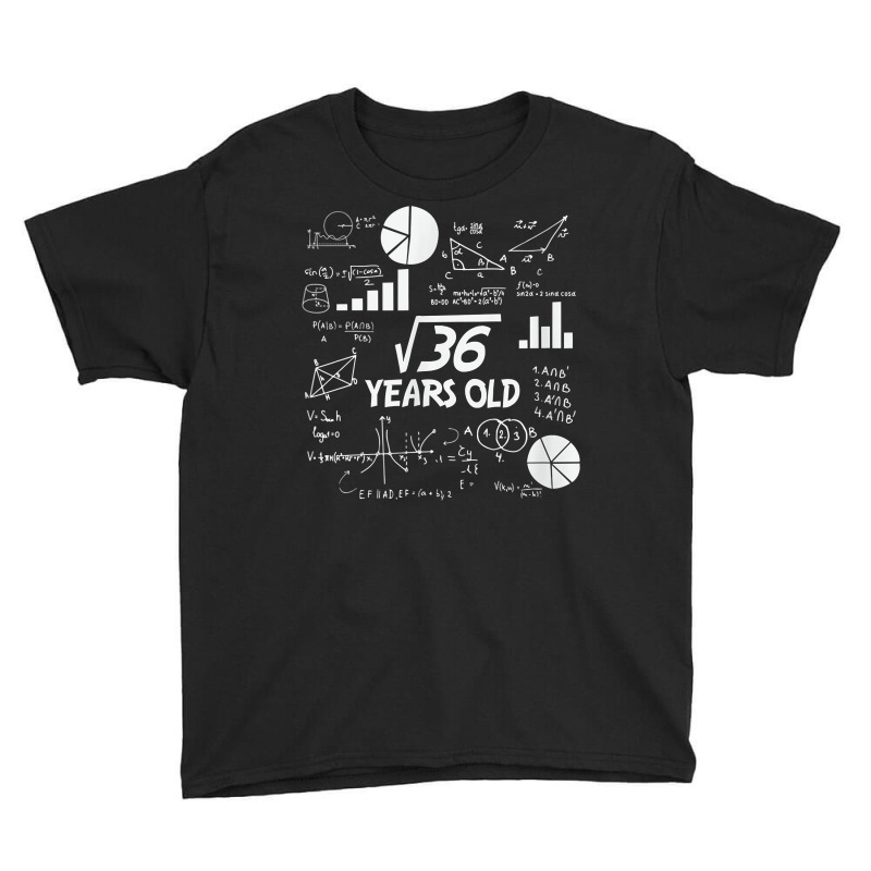 Birthday Square Root Math Problem Fun Calculation 6th T Shirt Youth Tee by tognifx | Artistshot