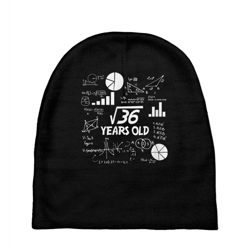 Birthday Square Root Math Problem Fun Calculation 6th T Shirt Baby Beanies by tognifx | Artistshot