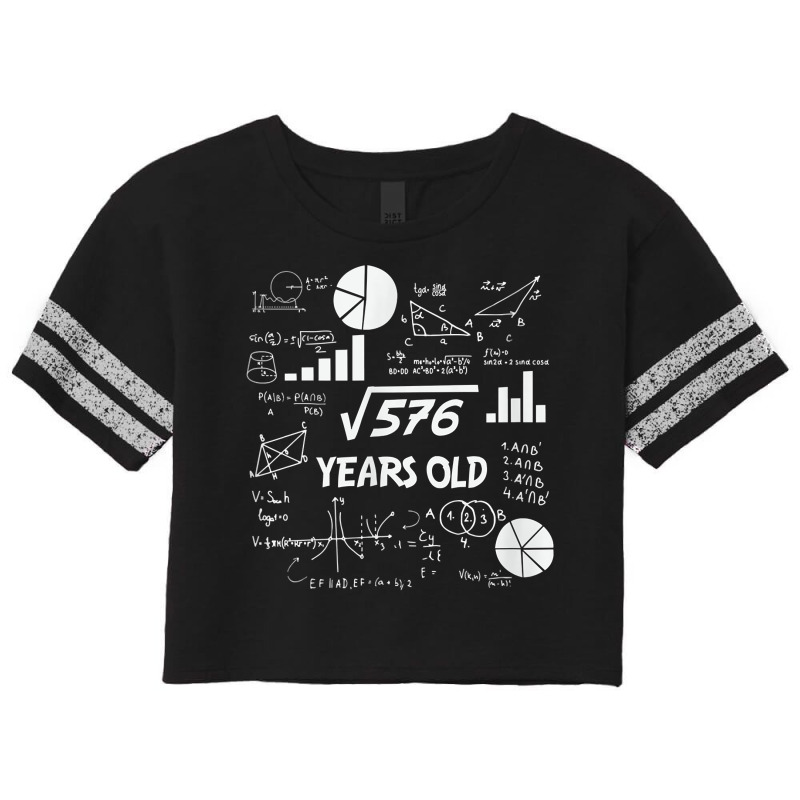 Birthday Square Root Math Problem Fun Calculation 24th T Shirt Scorecard Crop Tee by tognifx | Artistshot