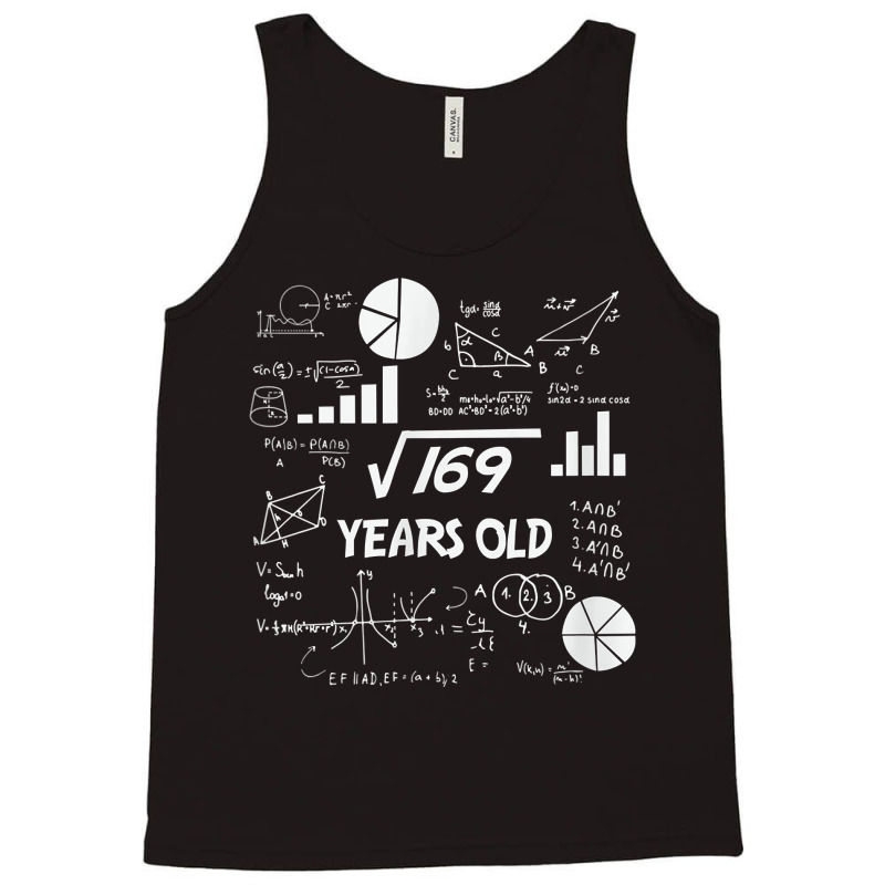 Birthday Square Root Math Problem Fun Calculation 13th T Shirt Tank Top by magbyf | Artistshot