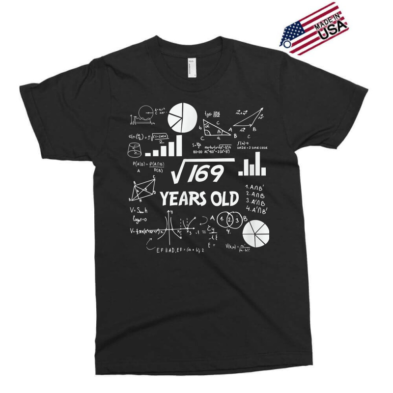 Birthday Square Root Math Problem Fun Calculation 13th T Shirt Exclusive T-shirt by magbyf | Artistshot