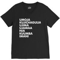 Kwanzaa ,  Seven Principles V-neck Tee | Artistshot