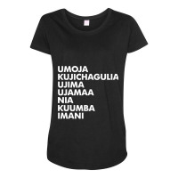 Kwanzaa ,  Seven Principles Maternity Scoop Neck T-shirt | Artistshot