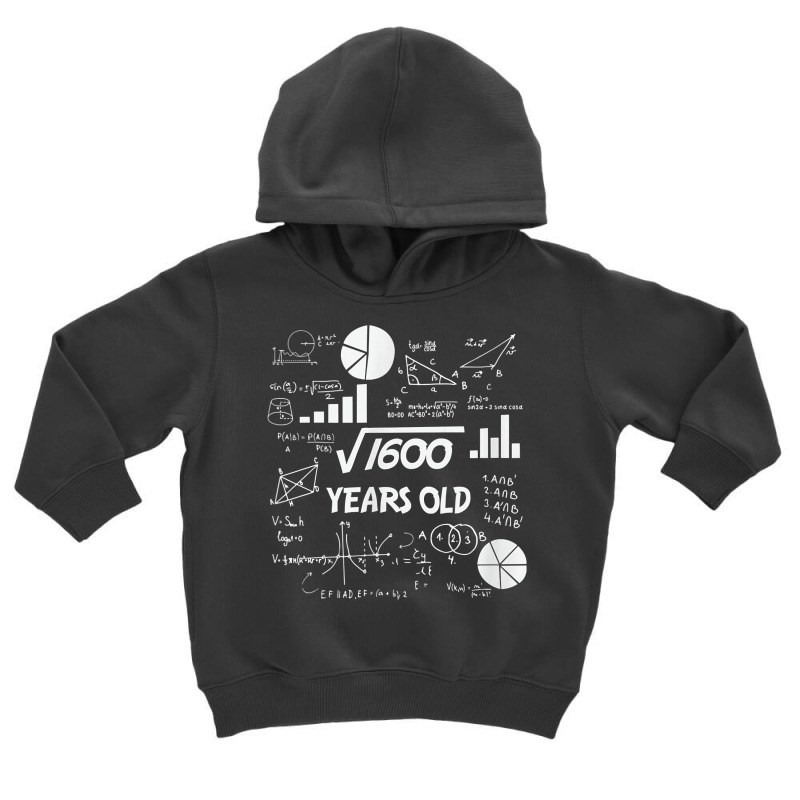 Birthday Square Root Math Problem Fun Calculation 40th T Shirt Toddler Hoodie by tognifx | Artistshot