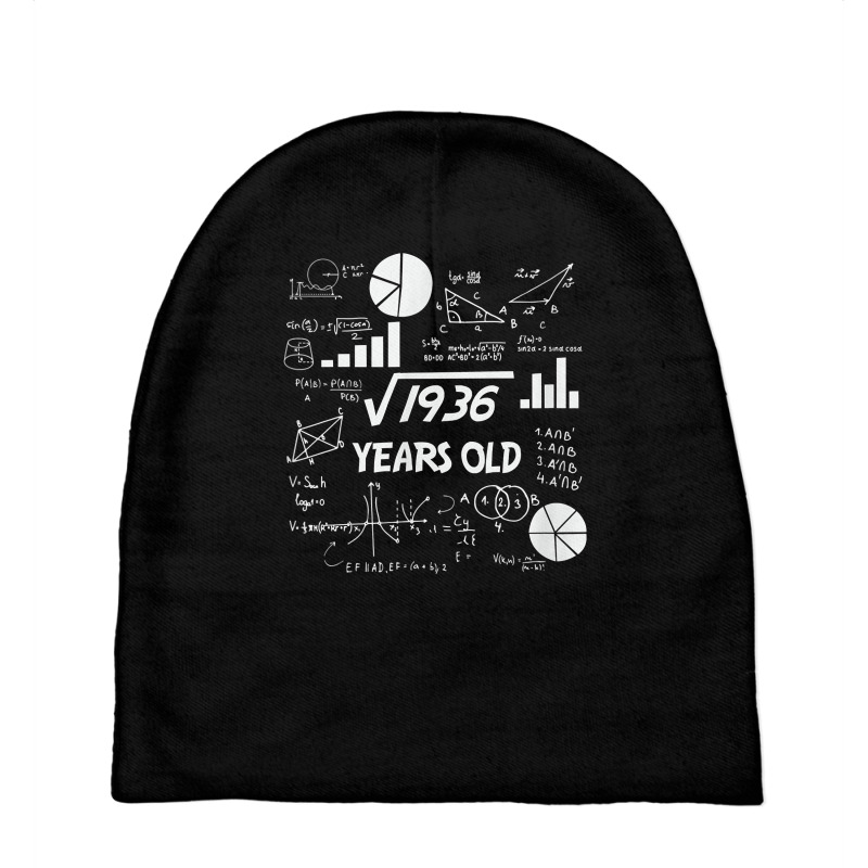 Birthday Square Root Math Problem Fun Calculation 44th T Shirt Baby Beanies by tognifx | Artistshot