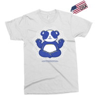 Sporty Panda Meditating In Yoga Pose Meditation Premium Exclusive T-shirt | Artistshot