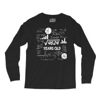 Birthday Square Root Math Problem Fun Calculation 68th T Shirt Long Sleeve Shirts | Artistshot