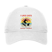 Surfing Cat, I Like Cats And Surfing And Maybe 3 People Dad Adjustable Cap | Artistshot