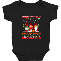 Hanging With My Literature Teacher Gnomes Ugly Xmas Matching Premium T Baby Bodysuit | Artistshot