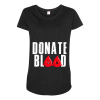 Cool Blood Donation Art Men Women Blood Donor Phlebotomy Premium T Shi Maternity Scoop Neck T-shirt | Artistshot