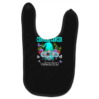 Cute Gnome I Am A Cervical Cancer Warrior Family Awareness T Shirt Baby Bibs | Artistshot