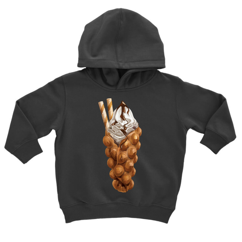 Bubble Waffle Ice Cream T  Shirt Egg Bubble Waffle Vanilla Ice Cream A Toddler Hoodie by fframi817 | Artistshot