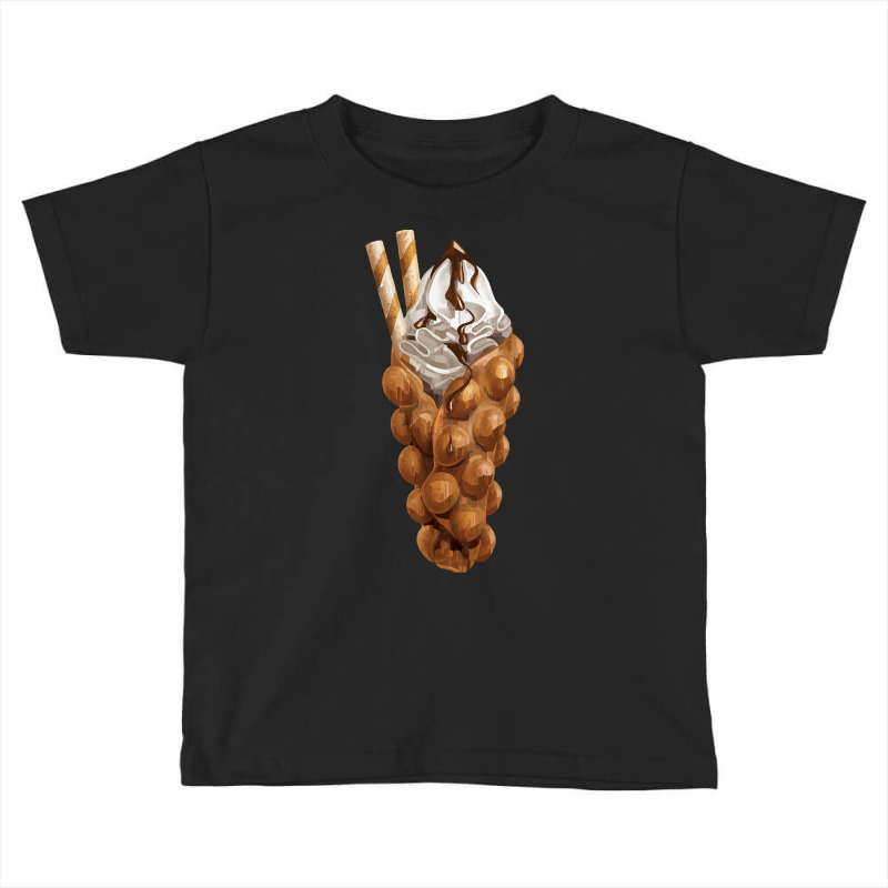 Bubble Waffle Ice Cream T  Shirt Egg Bubble Waffle Vanilla Ice Cream A Toddler T-shirt by fframi817 | Artistshot