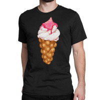 Bubble Waffle Ice Cream T  Shirt Egg Bubble Waffle Vanilla Ice Cream W Classic T-shirt | Artistshot