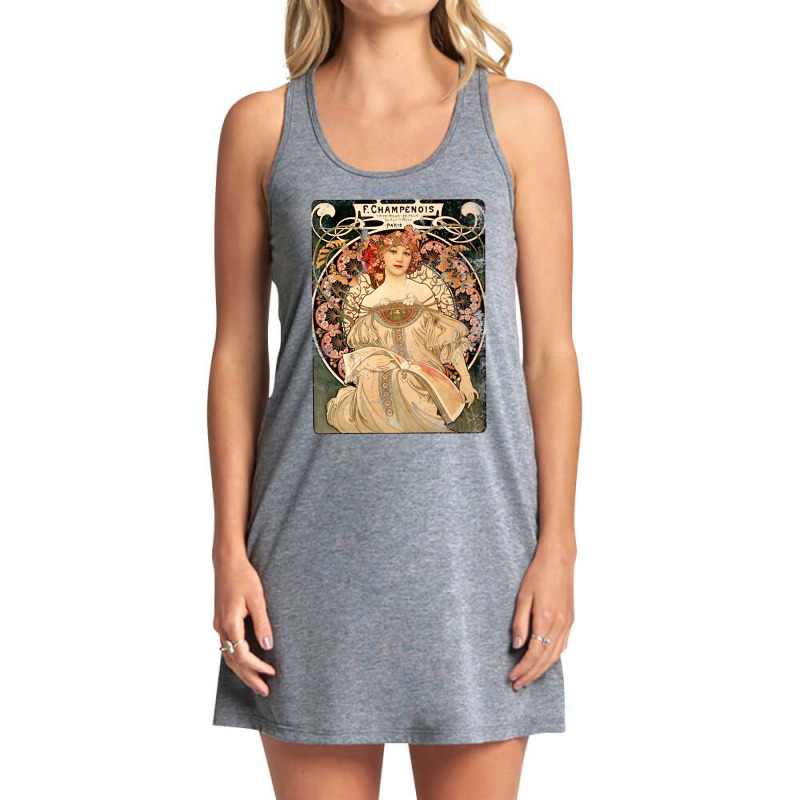 Alphonse Mucha Vintage Champendois Tank Dress by AnncCurr | Artistshot