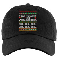 Deck The Halls With Beta Blockers Funny Nurse Christmas Ugly Premium T Kids Cap | Artistshot