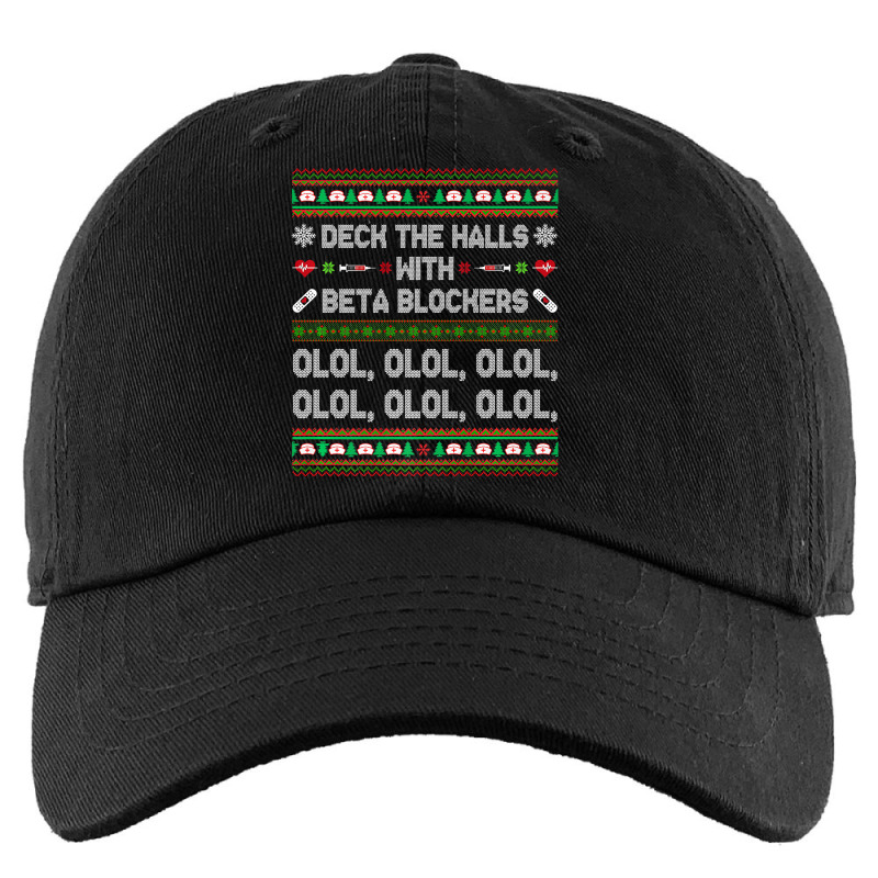 Deck The Halls With Beta Blockers Funny Nurse Christmas Ugly Premium T Kids Cap by Saiful_Siddique | Artistshot