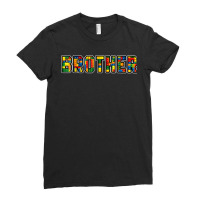 Brick Builder Funny Blocks Master Builder Brother Ladies Fitted T-shirt | Artistshot