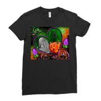 Halloween Heart Mouse Pad Ladies Fitted T-shirt | Artistshot