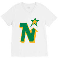 Minnesota North Stars Vintage Classic V-neck Tee | Artistshot