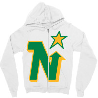 Minnesota North Stars Vintage Classic Zipper Hoodie | Artistshot