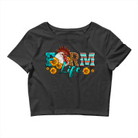 Western Farm Life Rooster Head Crop Top | Artistshot