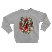 Western Cowgirl Cowboy Horseshoe Rodeo Bronco Bucking Horse T Shirt Toddler Sweatshirt | Artistshot