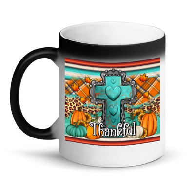 Fall Thankfull Cross Magic Mug Designed By Jasminsmagicworld