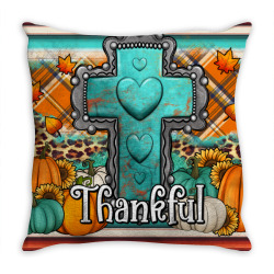 fall thankfull cross Throw Pillow | Artistshot