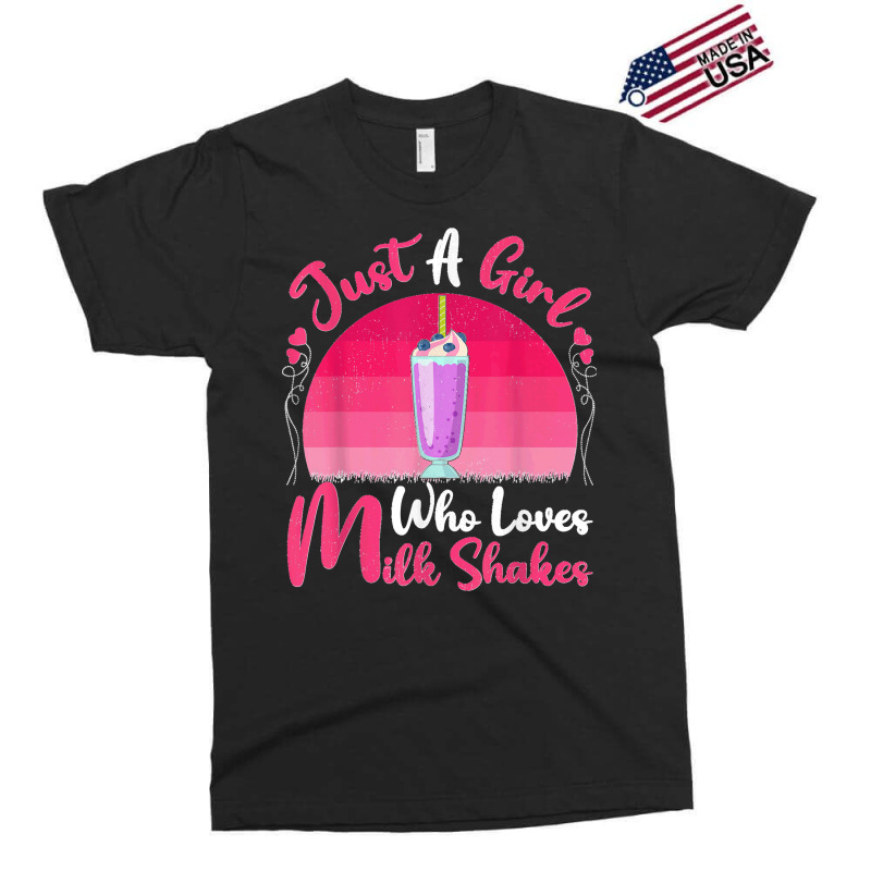 Vintage Milkshake Lover Just A Girl Who Loves Milkshakes T Shirt Exclusive T-shirt by JerrodHeathGaylon | Artistshot