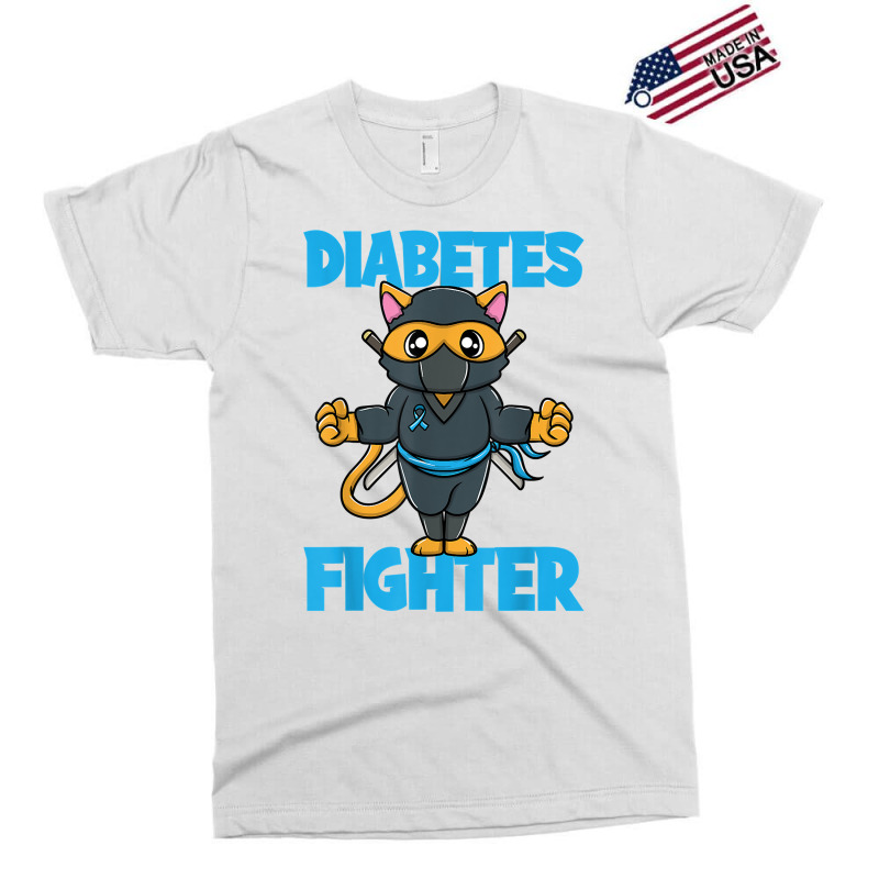 Type 1 Diabetes Awareness Funny Diabetes Fighter Ninja Cat Exclusive T-shirt | Artistshot