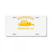 Undercover Definitely Not A Cat Funny Banana Lover Kitty Premium License Plate | Artistshot