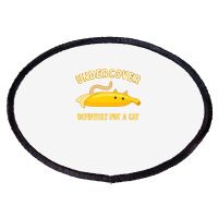 Undercover Definitely Not A Cat Funny Banana Lover Kitty Premium Oval Patch | Artistshot