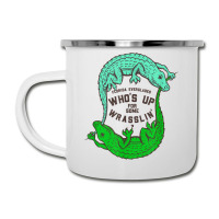 Up For Some Wrasslin' Funny Alligators Camper Cup | Artistshot