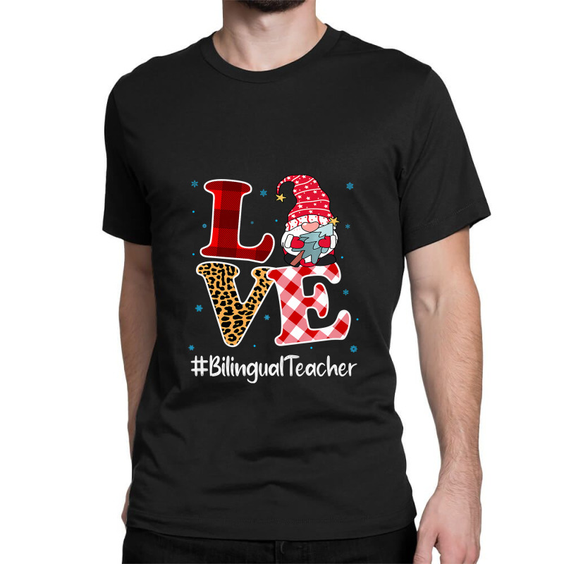 Love Bilingual Teacher Gnome Christmas Matching Pajamas Xmas Premium T Classic T-shirt by Jeffrey_Insalaco | Artistshot