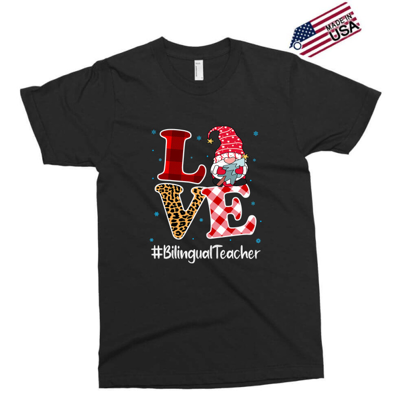 Love Bilingual Teacher Gnome Christmas Matching Pajamas Xmas T Shirt Exclusive T-shirt by Jeffrey_Insalaco | Artistshot