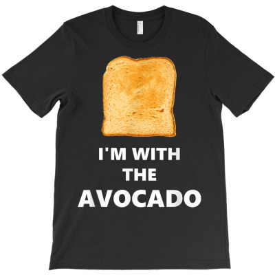 I'm With The Avocado T-shirt Designed By Bariteau Hannah