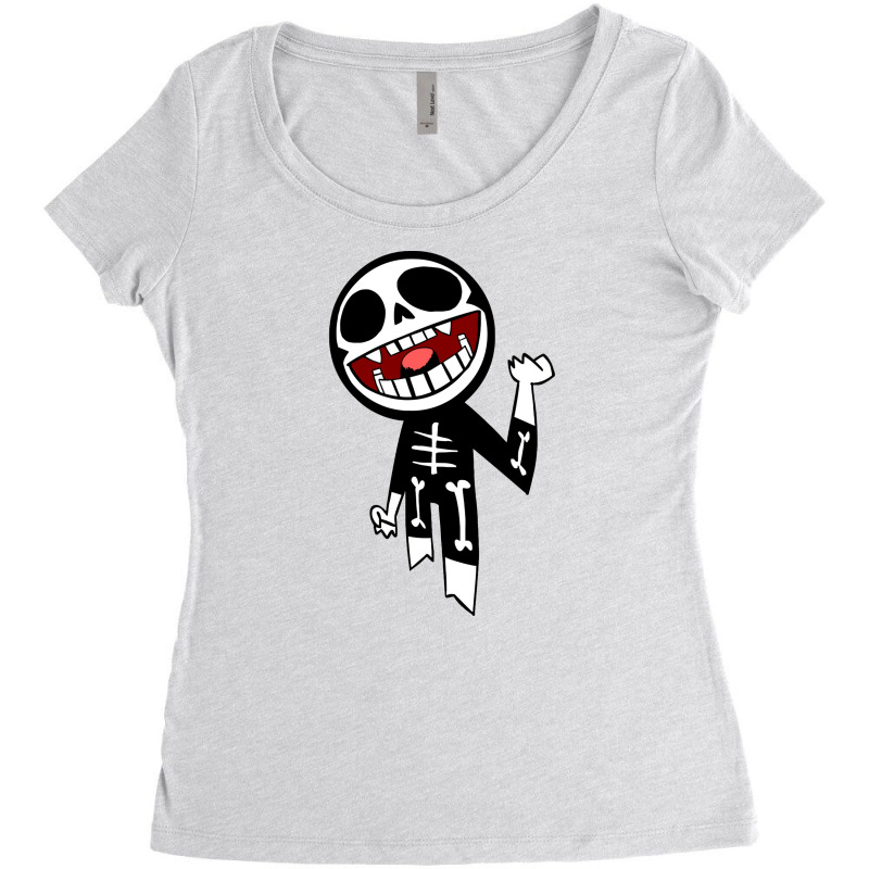 Smile Skull Classic Women's Triblend Scoop T-shirt | Artistshot