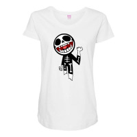 Smile Skull Classic Maternity Scoop Neck T-shirt | Artistshot