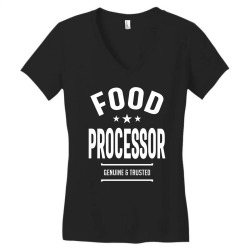 Food Processor Job Title Profession - Occupation Women's V-Neck T-Shirt | Artistshot