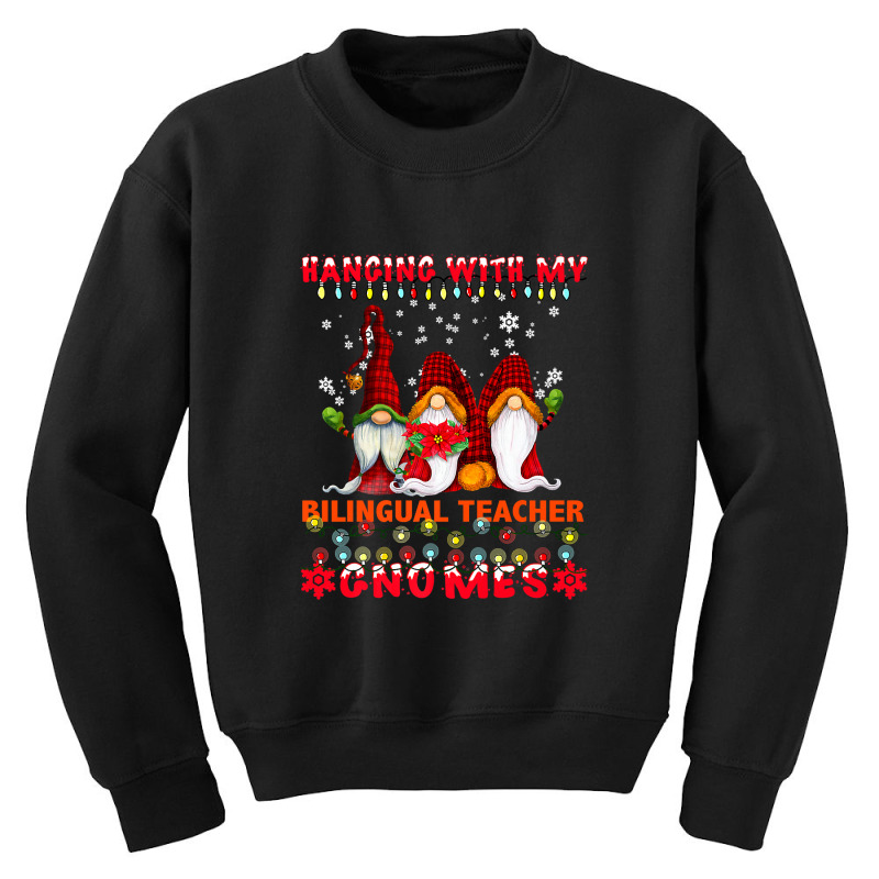 Hanging With My Bilingual Teacher Gnomes Ugly Xmas Matching Premium T Youth Sweatshirt by Rudy_Glenn | Artistshot