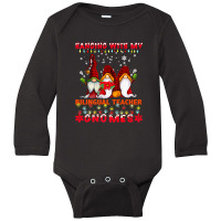 Hanging With My Bilingual Teacher Gnomes Ugly Xmas Matching Premium T Long Sleeve Baby Bodysuit | Artistshot