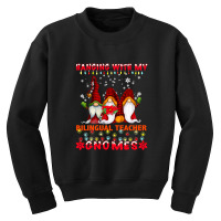 Hanging With My Bilingual Teacher Gnomes Ugly Xmas Matching T Shirt Youth Sweatshirt | Artistshot