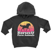 Horse And Farm Animal Women Or Girls Horses Farm Animals T Shirt Toddler Hoodie | Artistshot