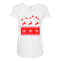 Nordic Seamless Pattern Christmas Maternity Scoop Neck T-shirt | Artistshot