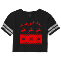 Nordic Seamless Pattern Christmas Scorecard Crop Tee | Artistshot